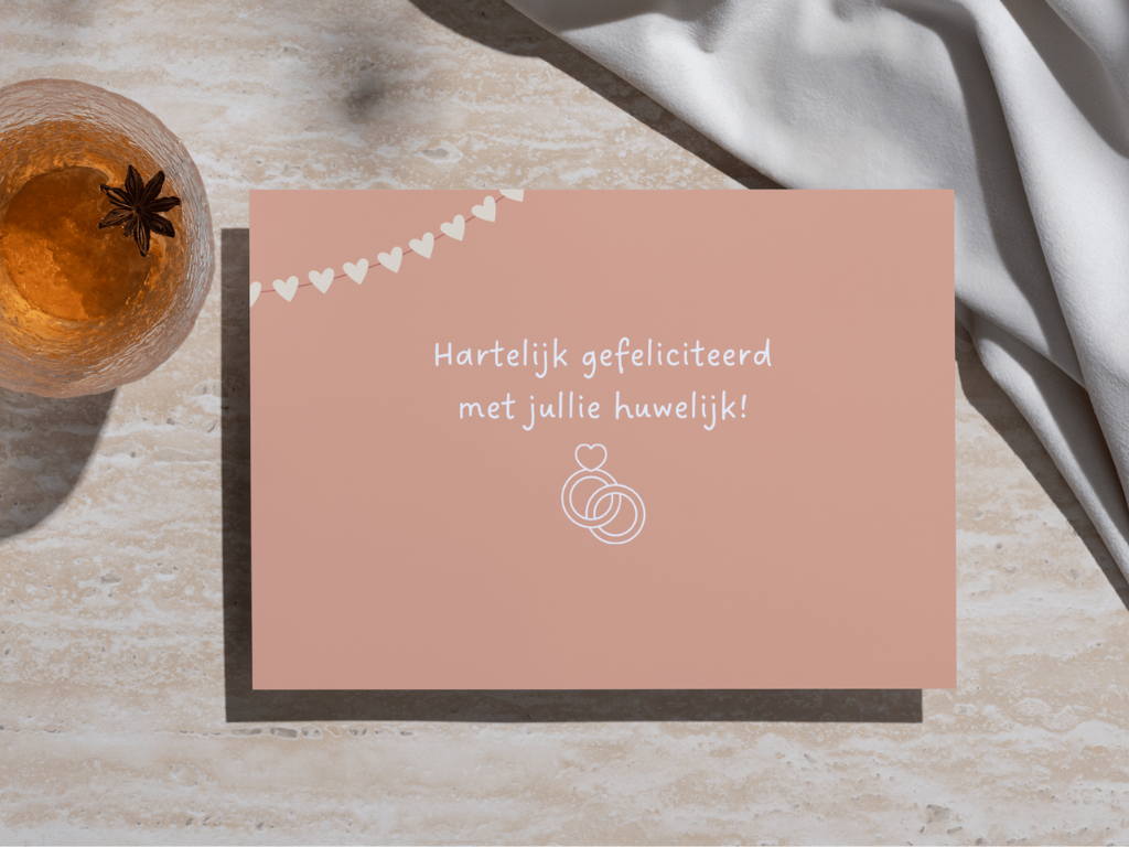 Wenskaart 'Huwelijk'