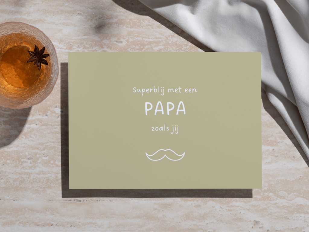 Wenskaart 'Papa'