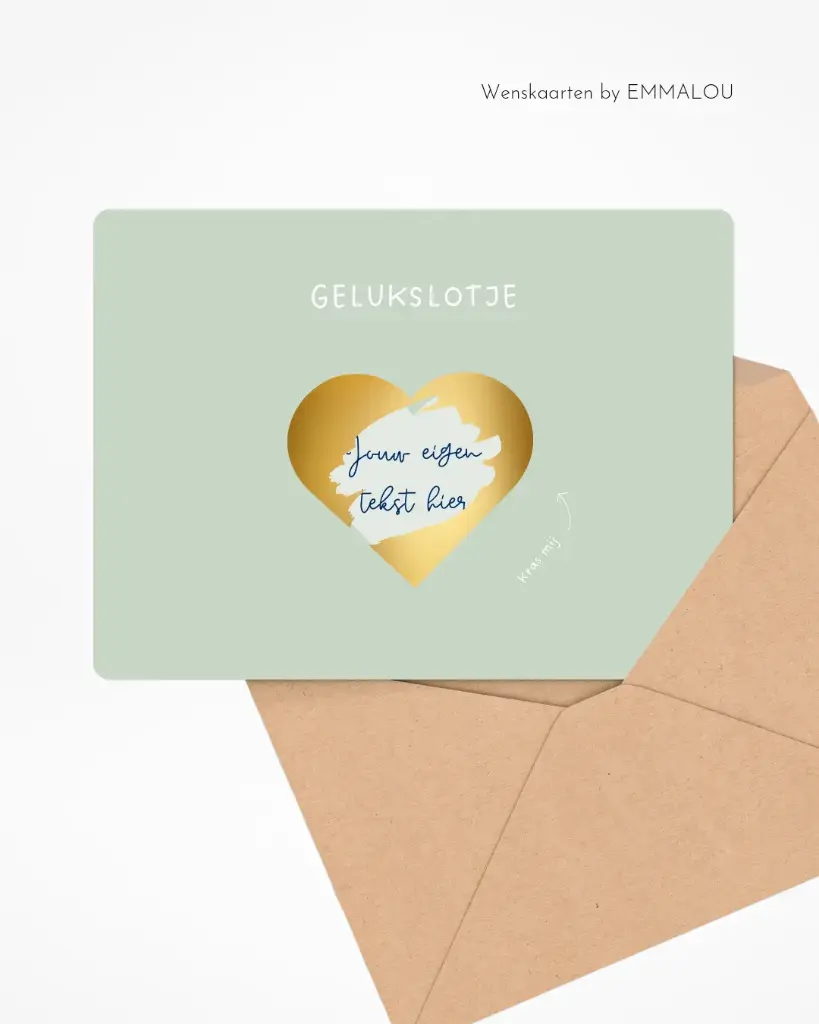 Kraskaart 'gelukslotje'