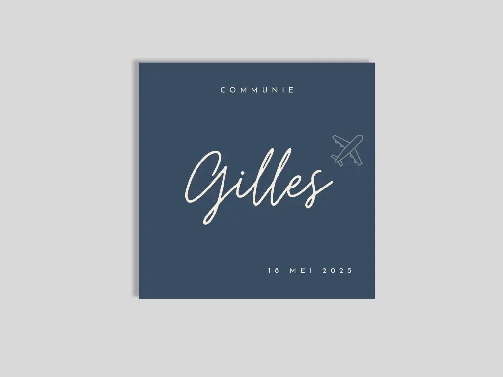 Uitnodiging 'Vliegtuig'