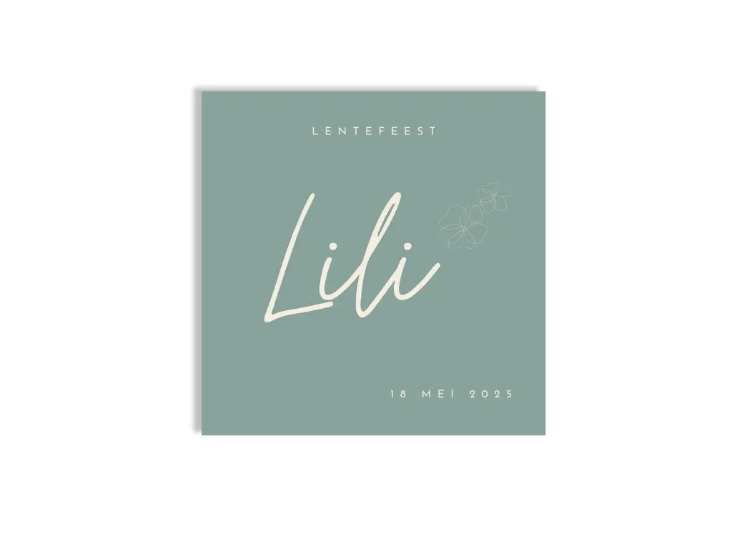Uitnodiging 'Lili'