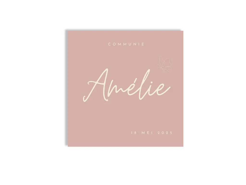 Uitnodiging 'Vlinder'