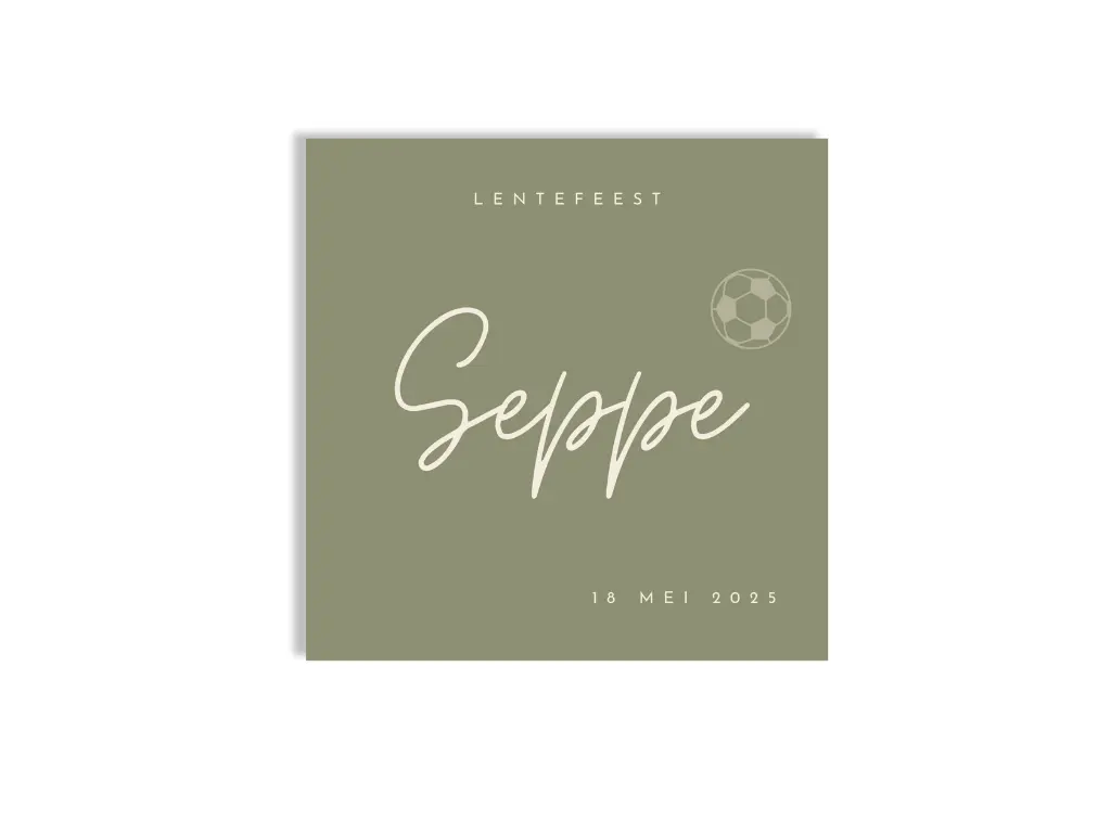 Uitnodiging 'Seppe'