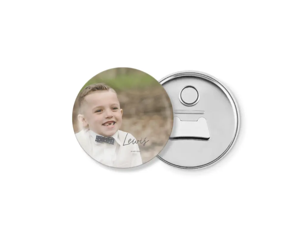 Magnetische flesopener met foto