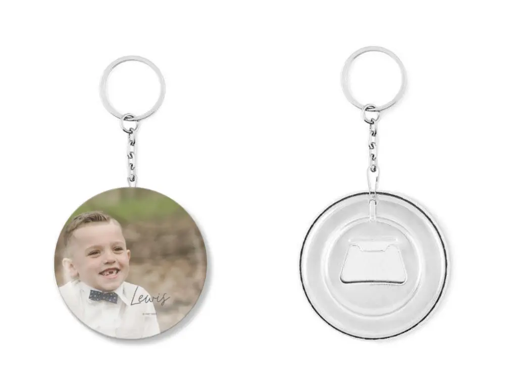 Gepersonaliseerde sleutelhanger met flesopener