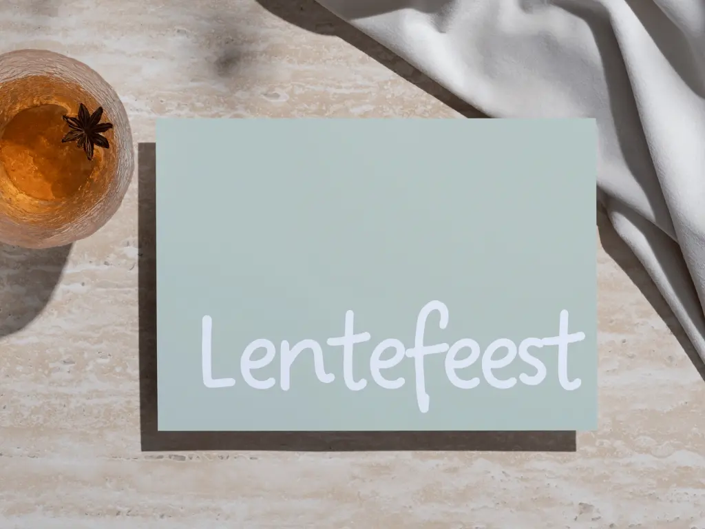 Wenskaart 'Lentefeest'
