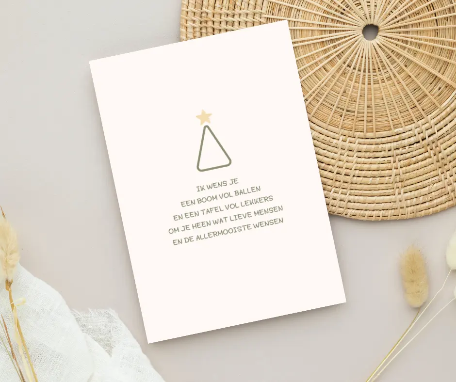 Kerstkaart 'Kerstboom'