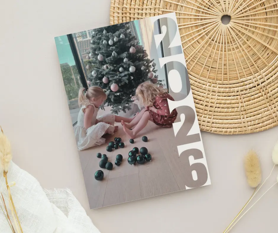 Kerstkaart '2026' met foto