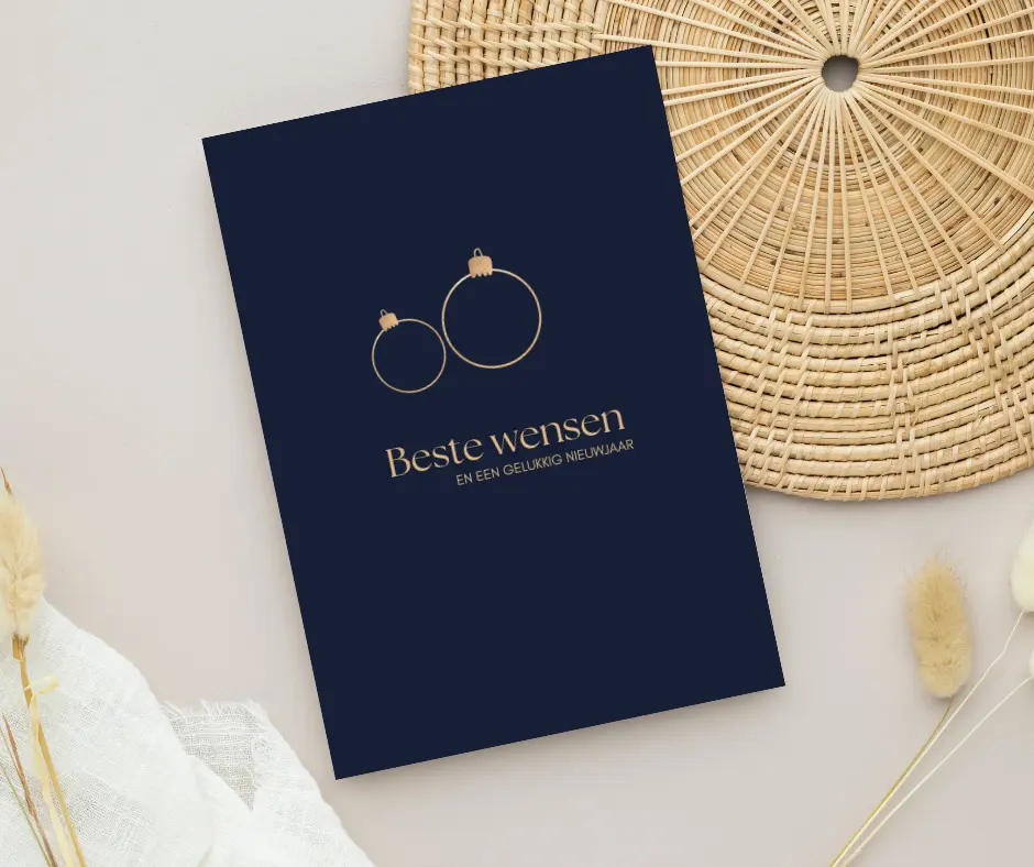 Kerstkaart 'Kerstbal'