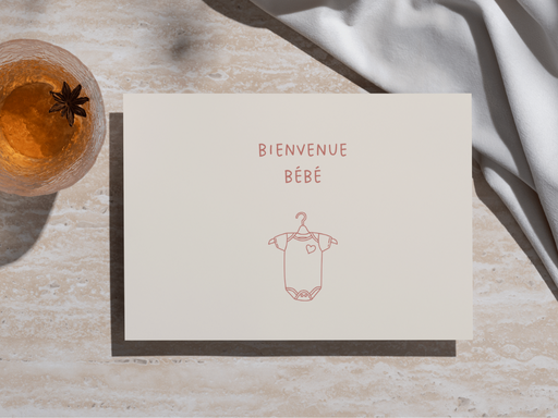 Wenskaart 'bébé'