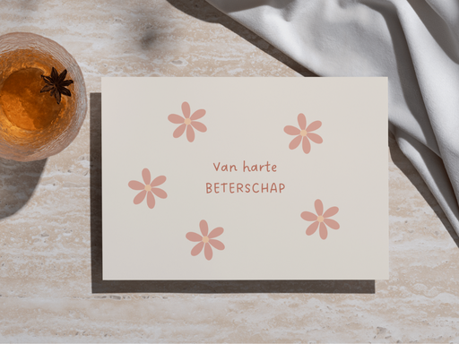 Wenskaart 'Beterschap'