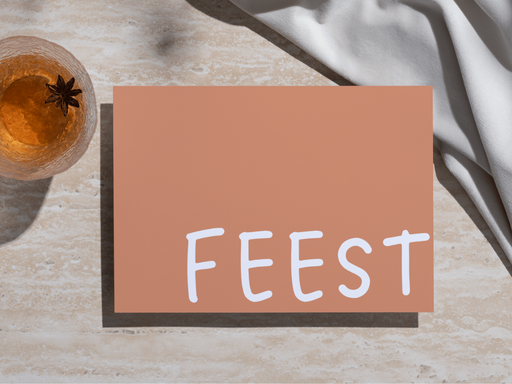 Wenskaart 'Feest'
