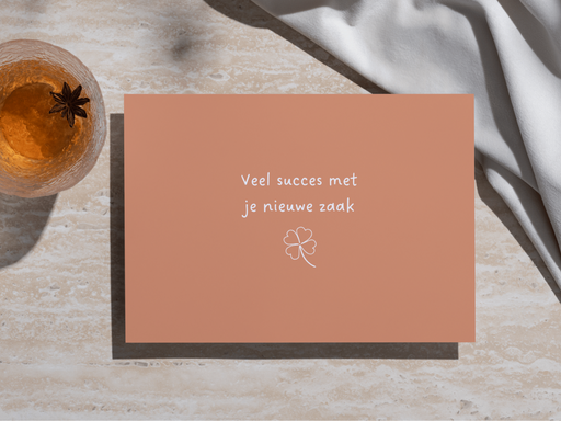 Wenskaart 'Nieuwe zaak'
