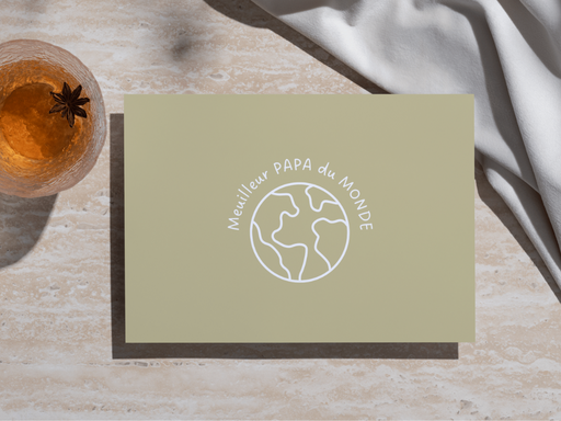 Wenskaart 'Papa' (FR)