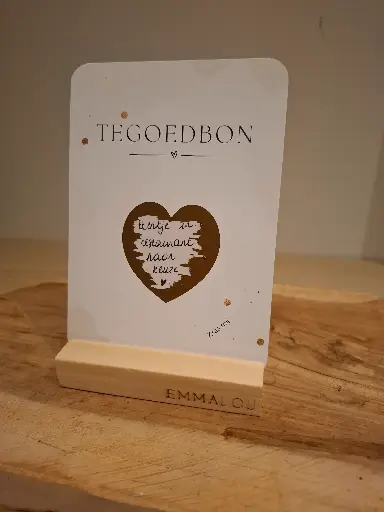 Kraskaart 'tegoedbon'