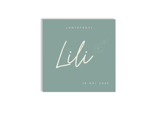 Uitnodiging 'Lili'