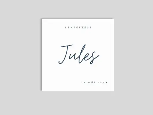Uitnodiging 'Jules'