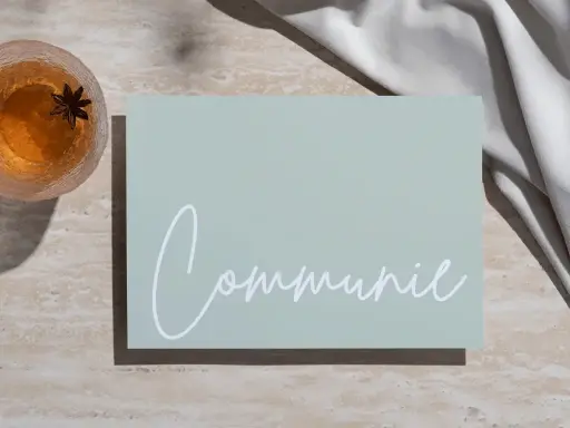 Wenskaart 'Communie'