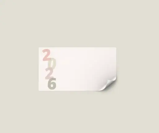 Adressticker '2026' - vel van 24