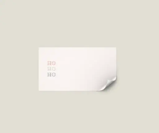 Adressticker 'Ho ho ho' - vel van 24