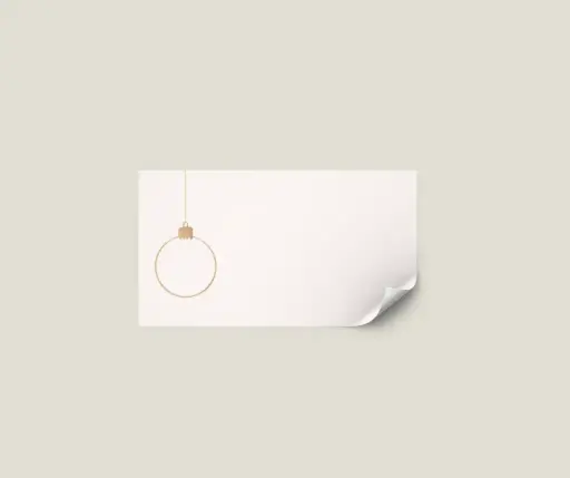 Adressticker 'Kerstbal' - vel van 24 